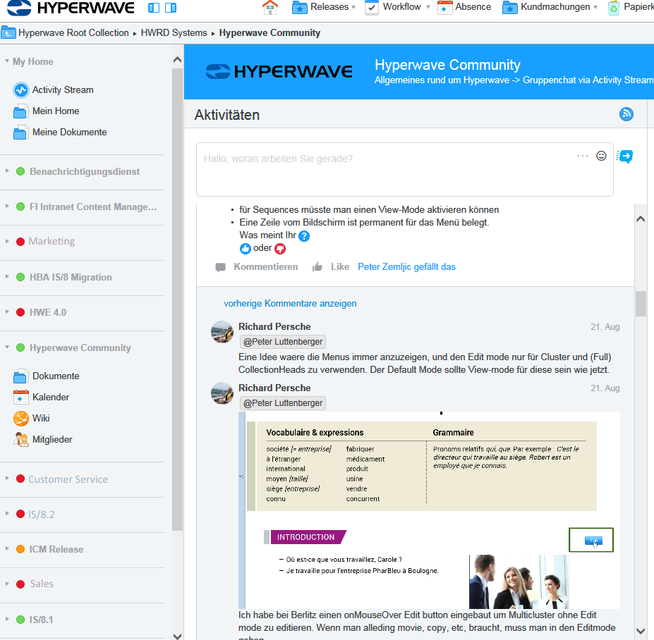 activity stream