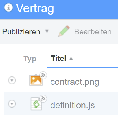 Dokumenttyp Definitionsdateien