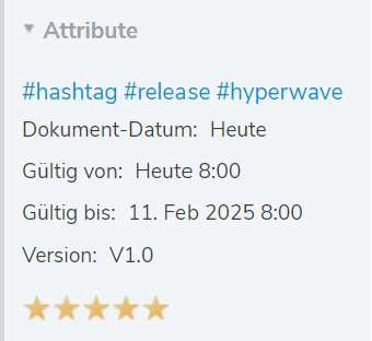 Anzeige von #hashtags in der Seitenleiste