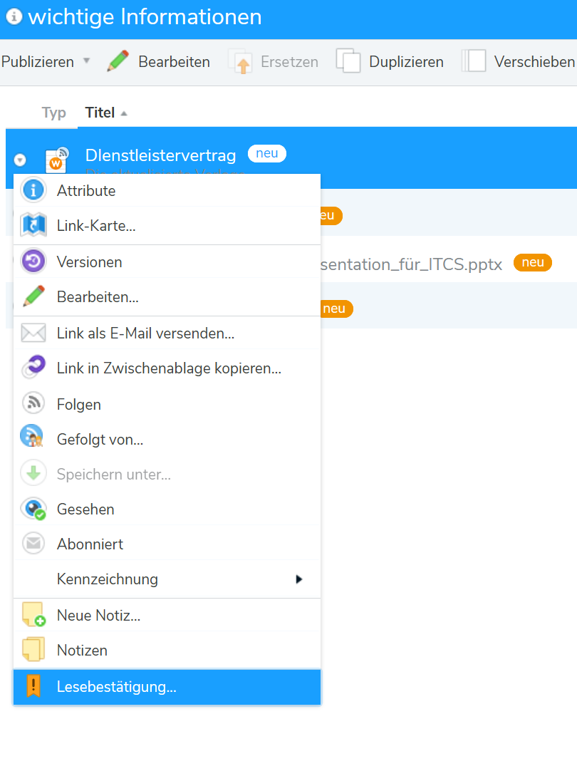 Für jedes Dokument kann man einfach eine LB anfordern.